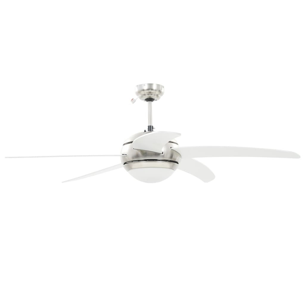 Plafondventilator Met Lamp 128 Cm Wit