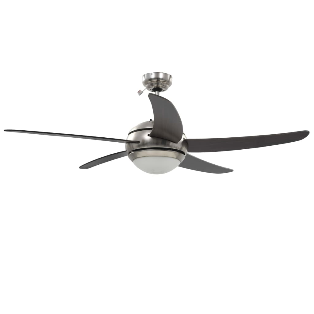 Plafondventilator Met Lamp 128 Cm Bruin