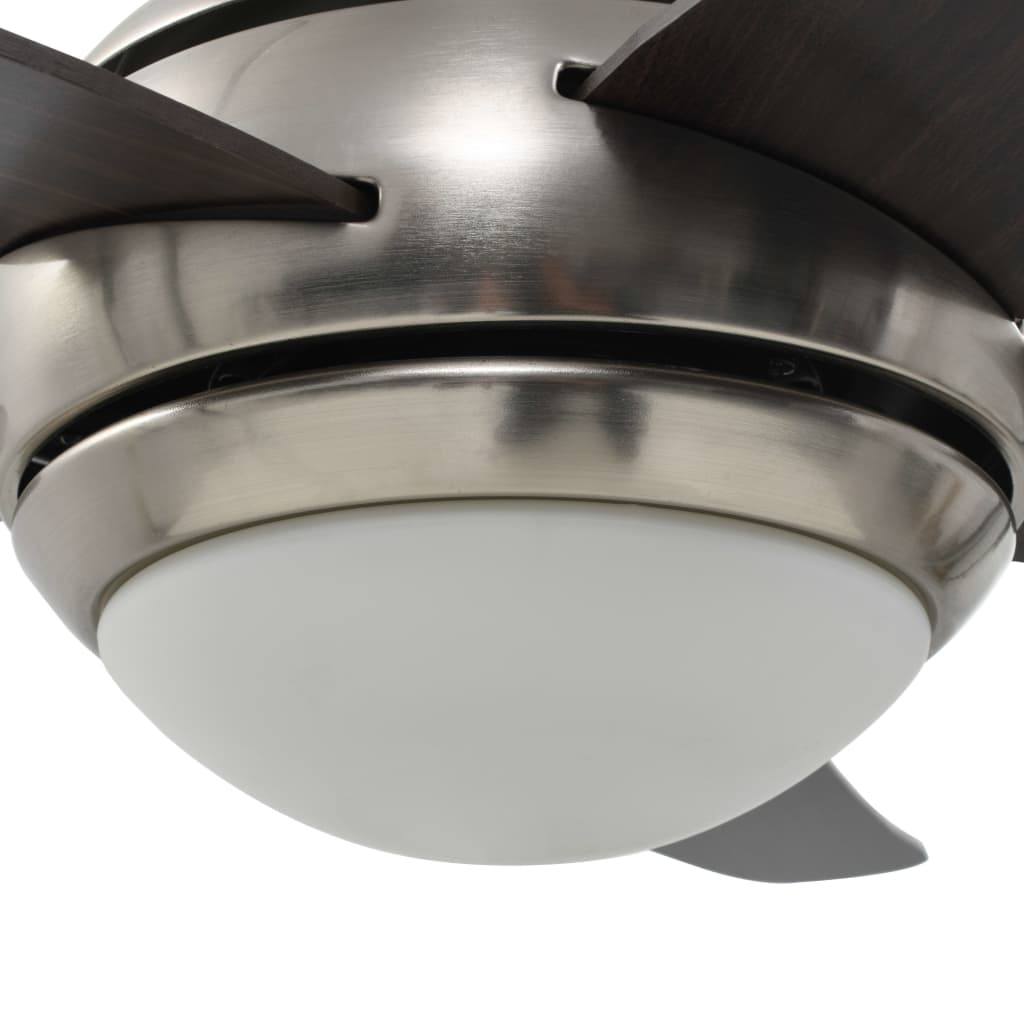 Plafondventilator Met Lamp 128 Cm Bruin