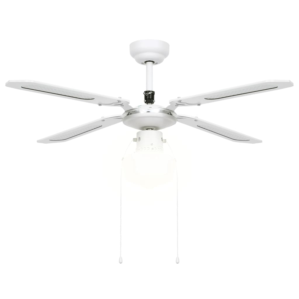 Plafondventilator Met Lamp 106 Cm Wit