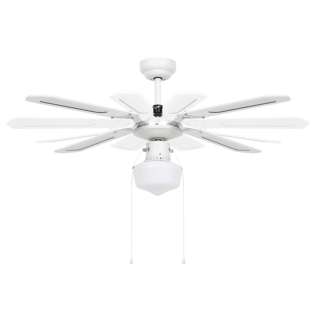 Plafondventilator Met Lamp 106 Cm Wit