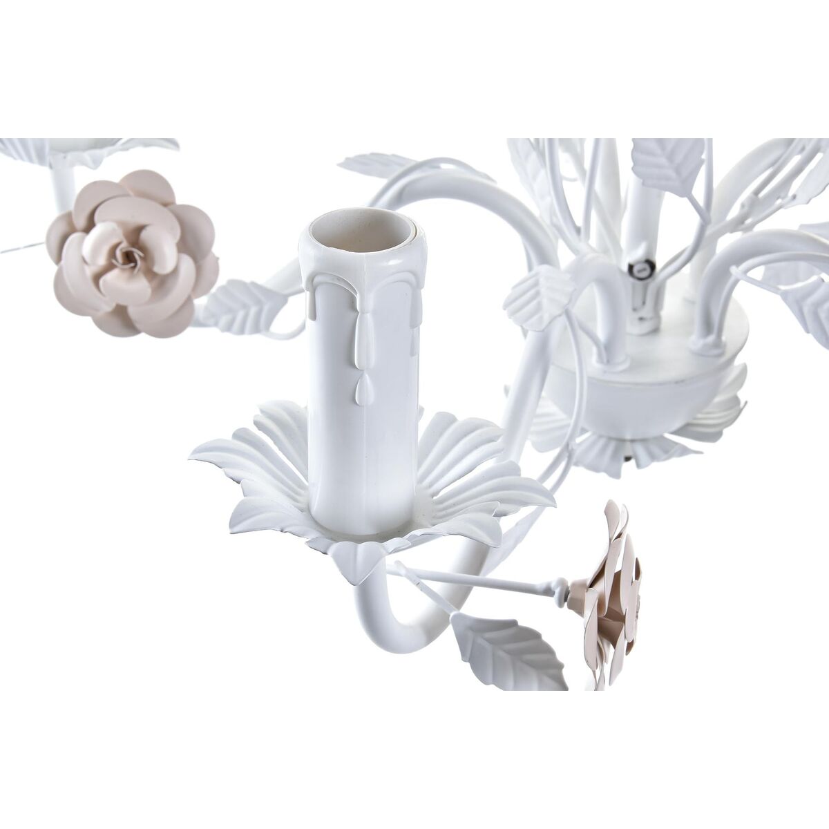 Plafondlamp Dkd Home Decor 25W Roze Wit 220 V (49 X 47 X 37 Cm)