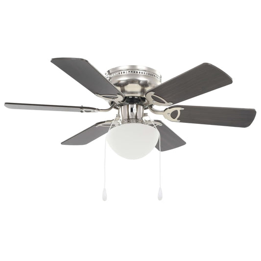 Plafondventilator Met Lamp 82 Cm Donkerbruin