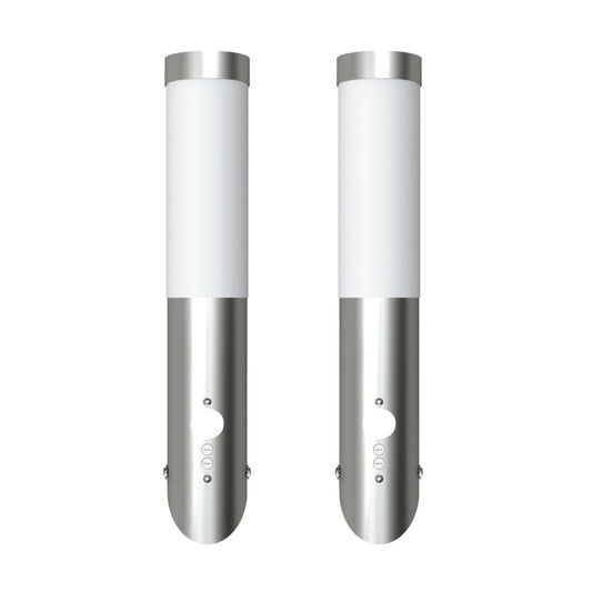 Buitenlamp Rvs Enego Met Sensor (2 Stuks)