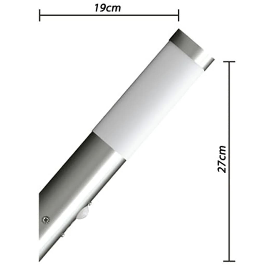 Buitenlamp Rvs Enego Met Sensor (2 Stuks)