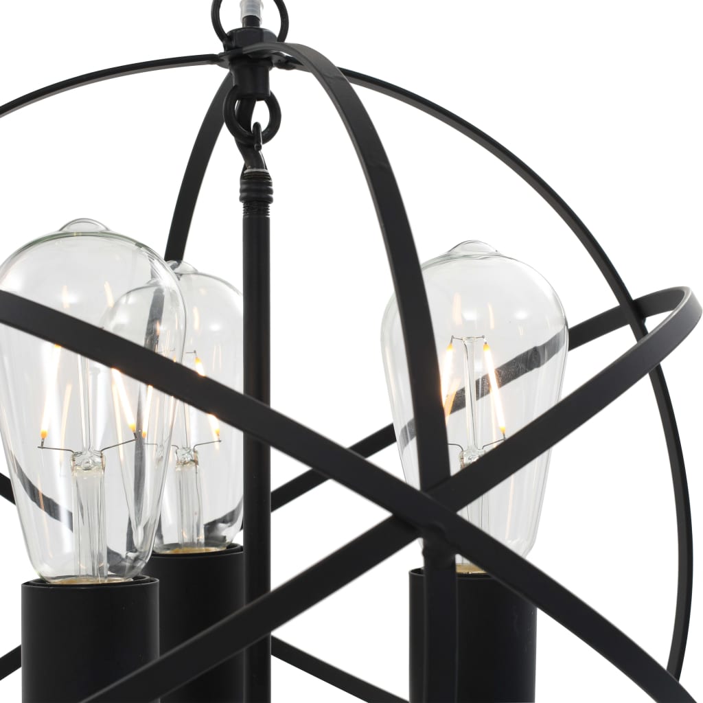 Hanglamp Rond 3Xe27 Zwart